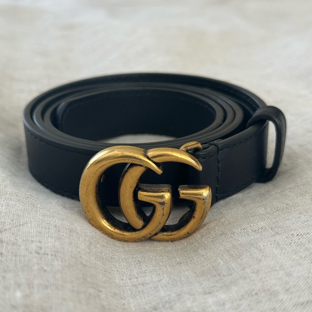 Gucci Re Edition Logo Leather Belt